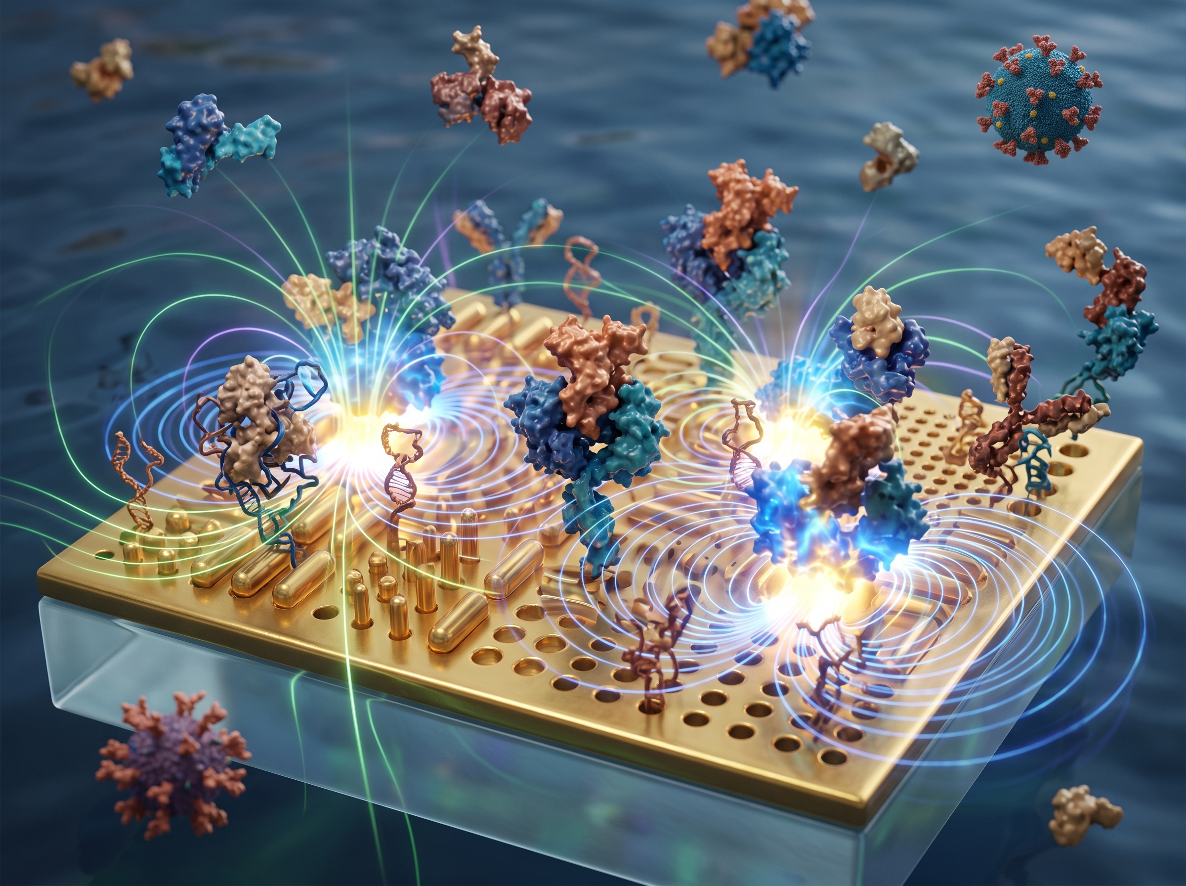 Molecular recognition on plasmonic surfaces
